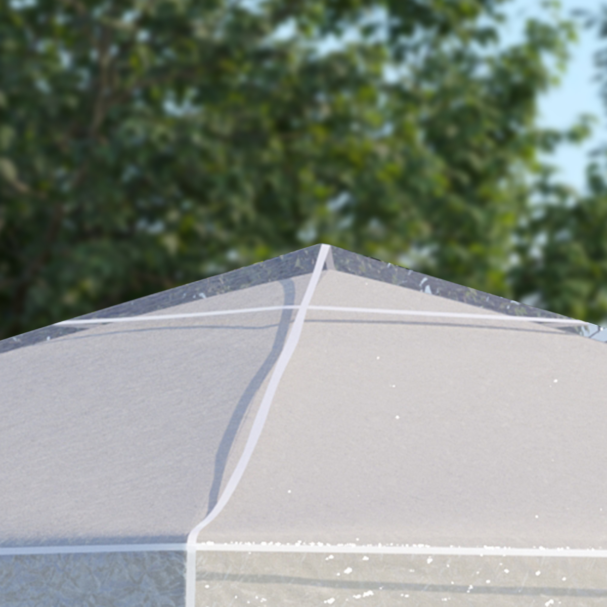 Outsunny 3 x 3m Gazebo Protective Cover – Waterproof PVC Rain Cover with Pull Cord for Canopy or Tent