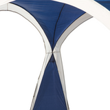 Outsunny 3.5 x 3.5M Dome Gazebo Party Tent with Open Shell & Top Hook – Event Shelter, Blue & Grey