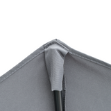 Outsunny 2m Half Garden Parasol with Crank Handle & Base – Double-Sided Canopy for Small Spaces, Dark Grey