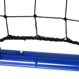 HOMCOM Football Rebounder Net with Adjustable Angles & Stability Anchors – Foldable Training Target Goal