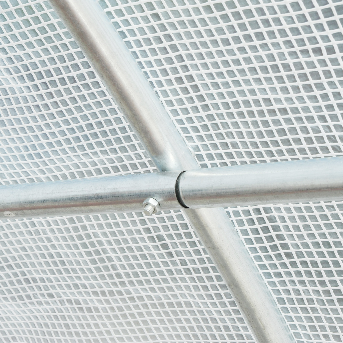 Outsunny 6 x 3 x 2m Replacement Cover for Tunnel Greenhouse – Zipped Roll-Up Door and 12 Windows, White