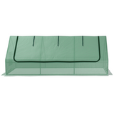 Outsunny Portable Small Polytunnel Greenhouse with Mesh Windows and Top Opening, 240 x 90 x 90cm