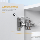 kleankin LED Illuminated Bathroom Mirror Cabinet with Touch Switch – Wall-Mounted Storage, Mirrored Doors