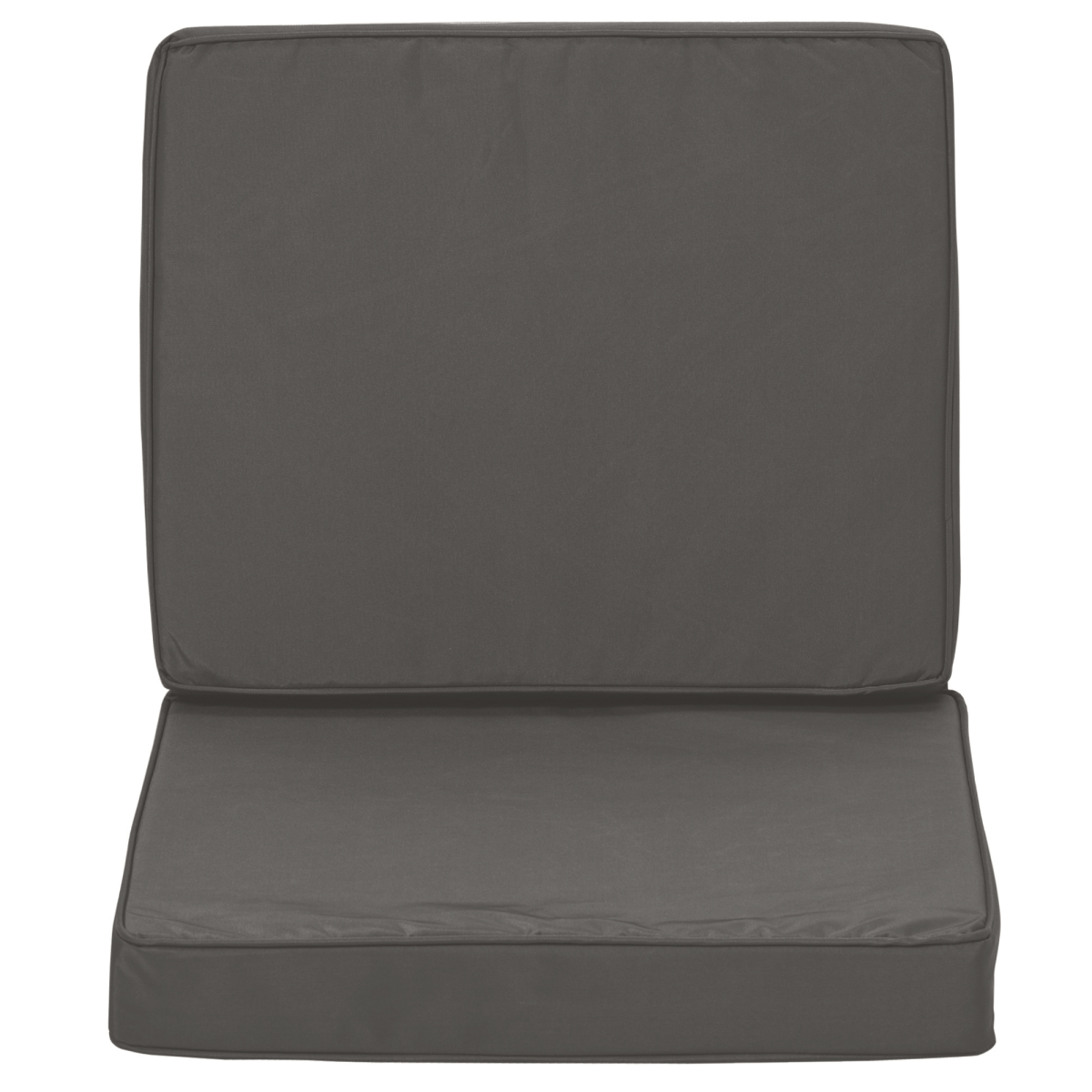Outsunny Outdoor Seat and Back Cushion Set – Replacement Garden Chair Cushions, Dark Grey