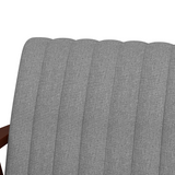 HOMCOM Modern Upholstered Accent Armchair with Padded Seat & Armrests – Bedroom or Living Room, Grey