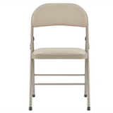 4pcs Foldable Steel & PVC Chairs with Padded Seat – Convention, Exhibition & Event Seating