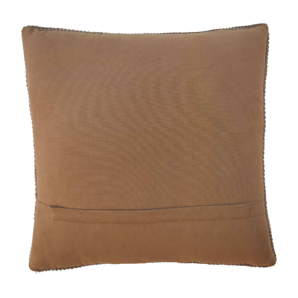 Artisan Furniture Ribbed Cotton Cushions, Set of 2 – Sofa and Armchair Scatter Cushions, Brown