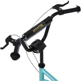 HOMCOM Kids Kick Scooter with Adjustable Handlebar, Dual Brakes & Inflatable Wheels – Steel Frame, Blue