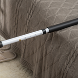 Adjustable Bed Assist Rail Grab Bar with Side Pocket & Foam Grip – Safety Handle for Flat-Frame Beds, White