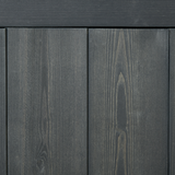 Outsunny Wooden Garden Shed with Three Shelves, Double Doors & Lock – Outdoor Tool Storage Cabinet, Grey