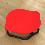 Kids Sensory Spinning Chair with 360° Swivel & Anti-Slip Base – Planet-Shaped Seat for Ages 3-6, Red and Black