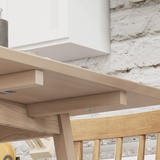 HOMCOM Extendable Drop Leaf Kitchen Table for 2–4 People – Space-Saving Folding Dining Table
