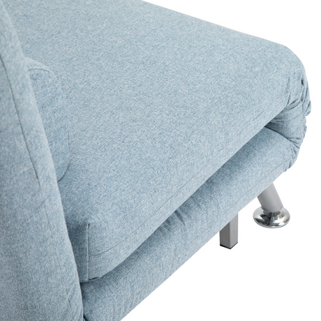 HOMCOM folding sofa bed chair, side view