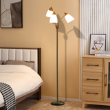 155cm Arc Tree Floor Lamp with 3 Rotating Lights – Black
