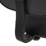 HOMCOM Armless Office Chair with Adjustable Height and 360° Swivel Wheels – Padded Desk Chair, Black