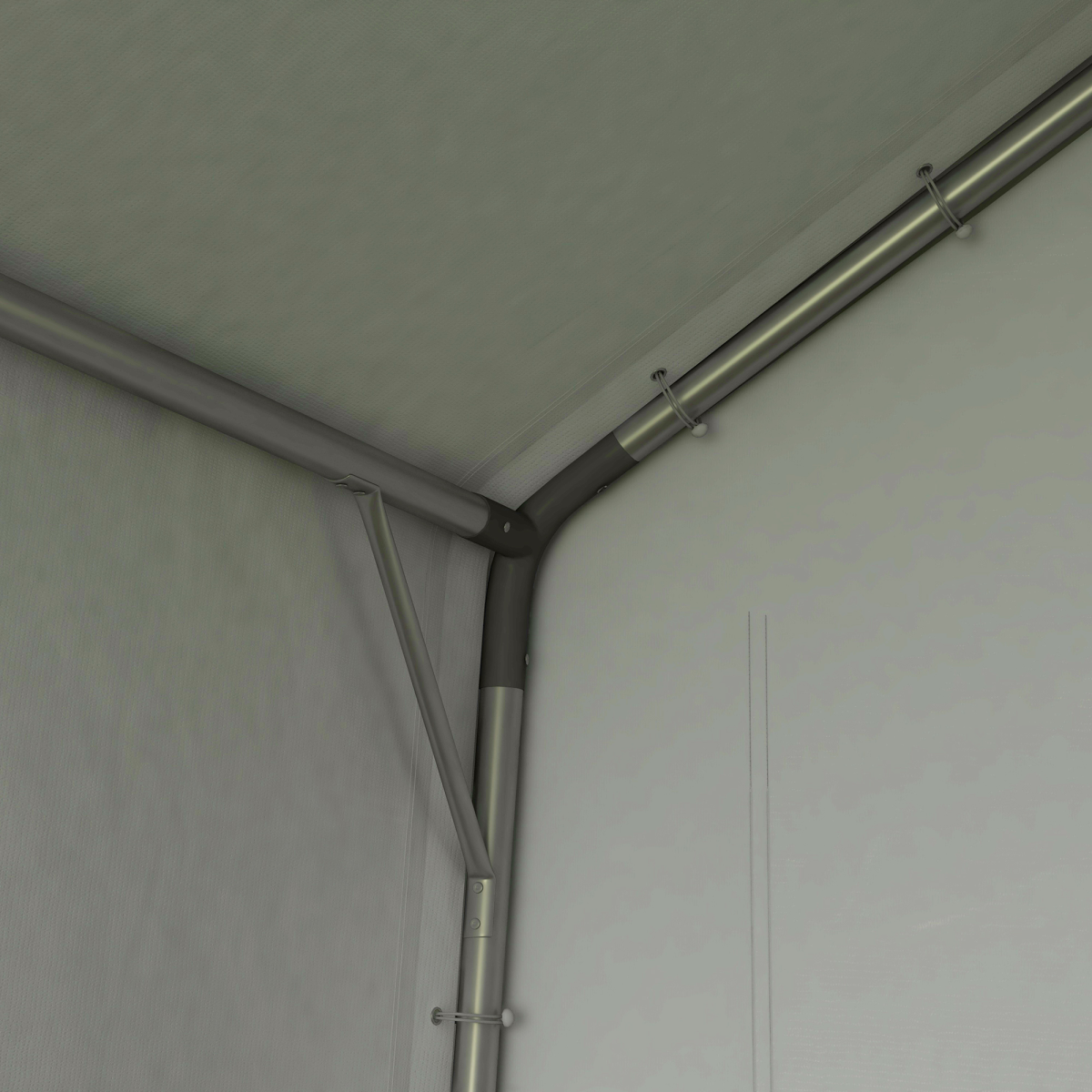 Outsunny 3x3m Heavy Duty Garden Storage Shed with PE Panels & Galvanised Steel Frame – Waterproof, Dark Grey