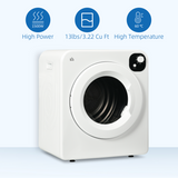 HOMCOM 6kg Vented Tumble Dryer with 7 Drying Programmes – Space-Saving Laundry Dryer, White