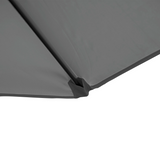 Outsunny 2.5M Garden Cantilever Parasol with 360° Rotation & Cross Base – Offset Patio Shade, Dark Grey