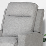 HOMCOM Electric Fabric Recliner Armchair with USB Port & Retractable Footrest – Grey