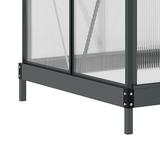 Outsunny 6 x 4ft Walk-In Polycarbonate Greenhouse with Aluminium Frame & Sliding Door – Garden Grow House