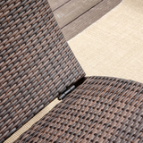 Outsunny Rattan Folding Sun Lounger Recliner with Cushion – Adjustable Backrest, Garden & Poolside Relaxer