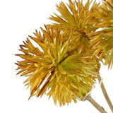 Leaf Craspedia Artificial Flower Stem with Plastic Flowers and Wired Stem – 85cm Home Decor, Yellow