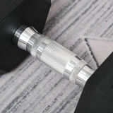 HOMCOM 20kg Single Rubber Hex Dumbbell with Knurled Steel Handle – Anti-Roll Hand Weight for Home Gym