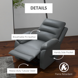 HOMCOM Power Lift Recliner Armchair with Electric Recline & Handset – Riser Chair, Grey