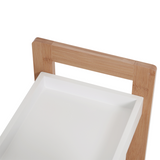 HOMCOM 3-Tier Bamboo Bathroom Shelving Unit – Freestanding Towel & Toiletry Storage, Natural