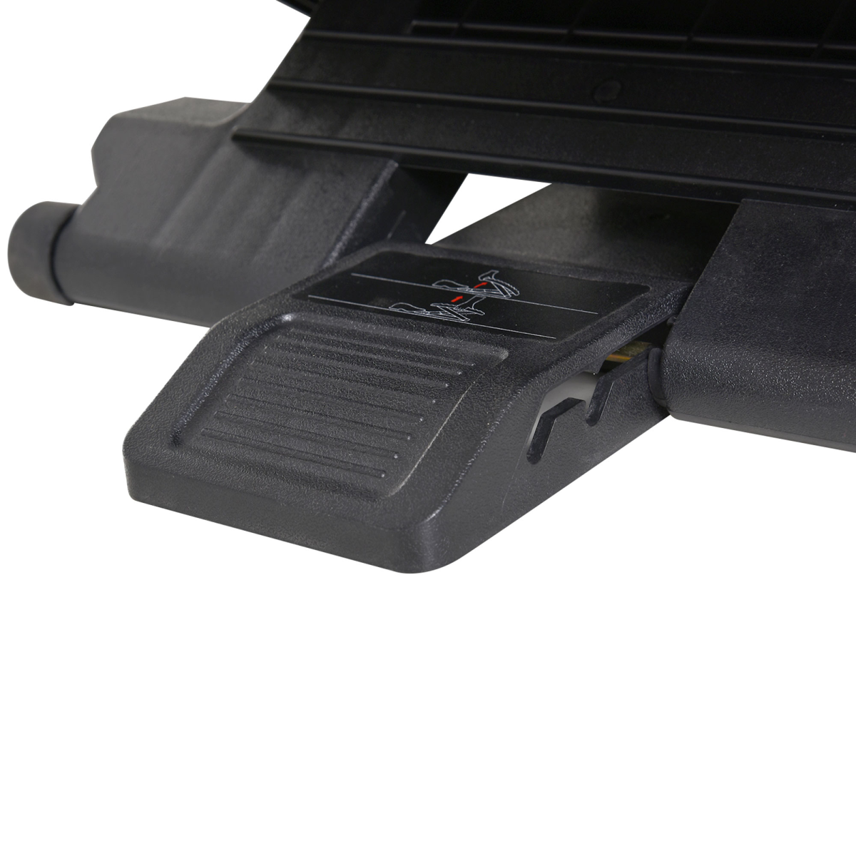 HOMCOM Adjustable Under-Desk Footrest with 3 Height Positions & 0–30° Tilt – Anti-Slip Textured Top