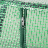 Outsunny Mini Greenhouse with 3 Zipped Roll-Up Windows and PE Cover – Small Plant Grow House for Outdoor Use