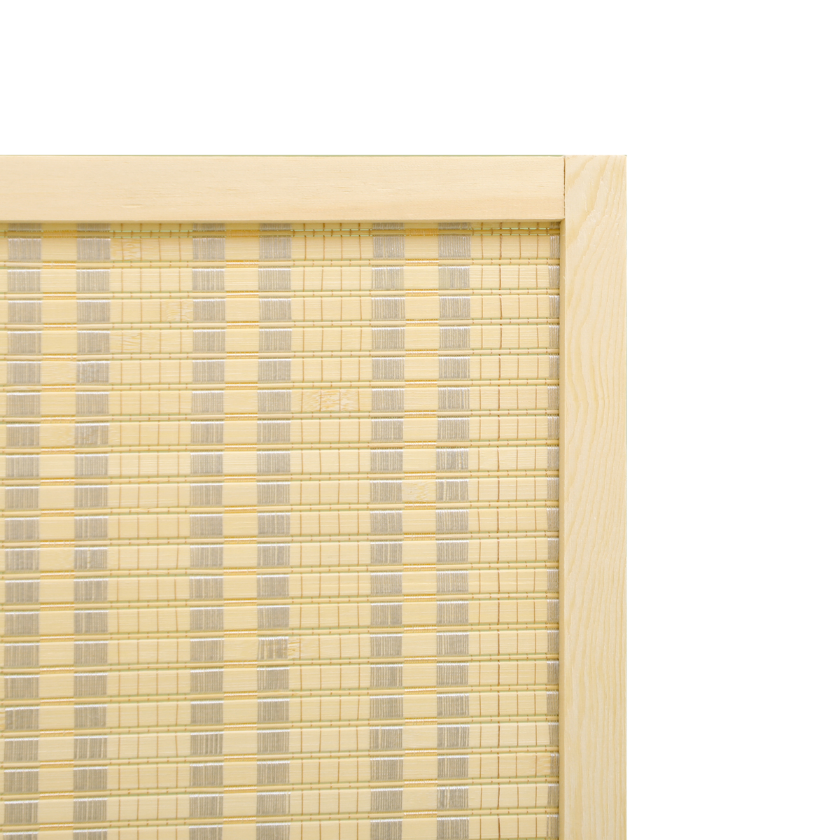 HOMCOM 4 Panel Folding Room Divider Privacy Screen, 170cm – Space Divider with Hinged Panels, Natural