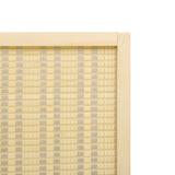 HOMCOM 4 Panel Folding Room Divider Privacy Screen, 170cm – Space Divider with Hinged Panels, Natural