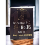 Livfragrance Blend No.16 Baccarat Eau de Parfum Oil-Based Amber, Saffron & Woods Travel Fragrance 15ml – Amber & Oriental, Floral Fragrance, Unisex