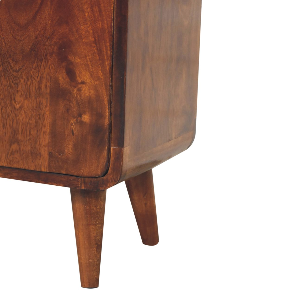 Artisan Furniture Mini Classic Chestnut Cabinet – Solid Mango Wood, 2 Doors & 2 Internal Shelves, Brown