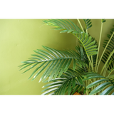 Large Artificial Areca Palm Tree, 110cm in Black Pot – Realistic Indoor Plant with Wired Stems