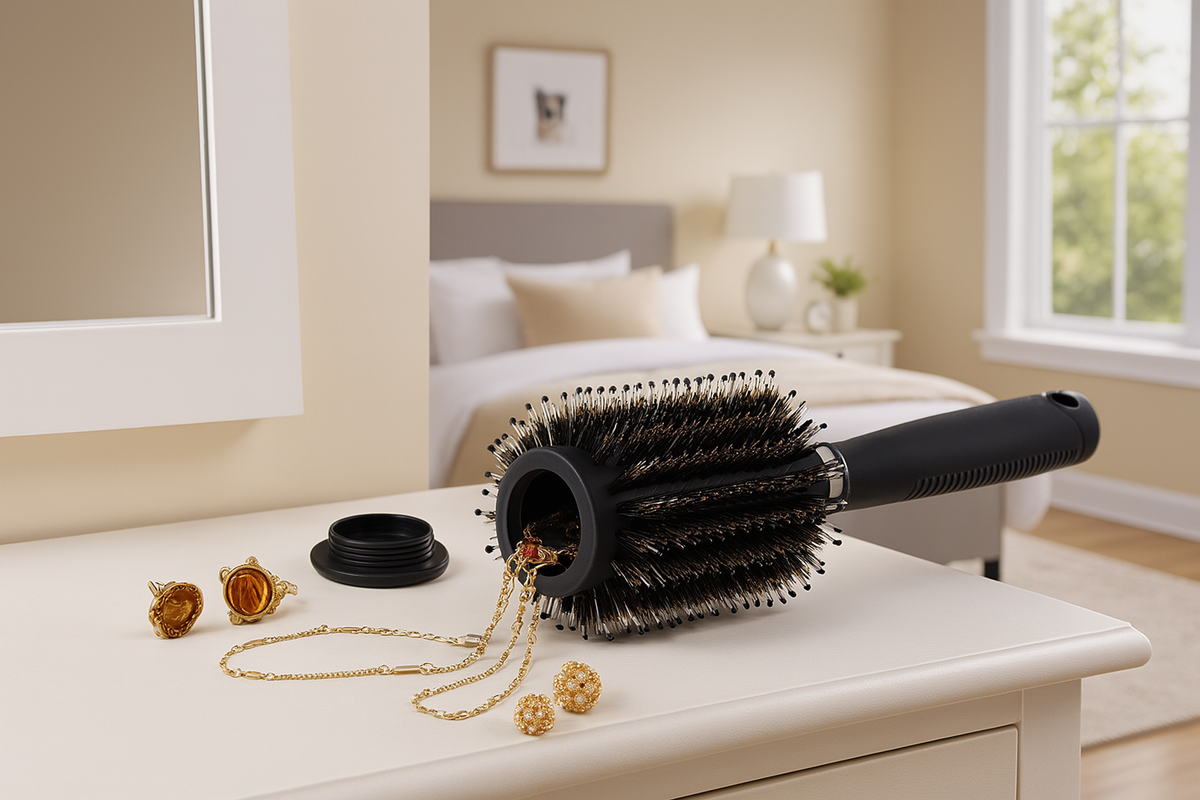 Avilo Brush Safe – Valuables Safe for Holiday and Away Stays