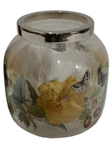 13cm Round Glass Flower Vase