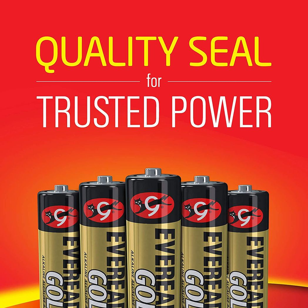 Eveready Gold Alkaline AAA/LR03 Batteries, 8 Pack (4 + 4) – Long Shelf Life Power for Remotes & Toys
