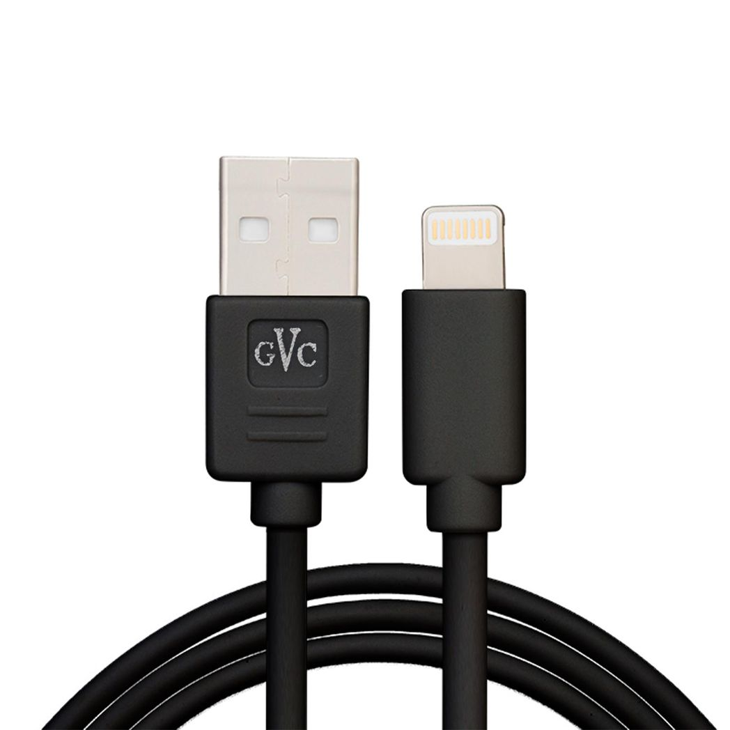 GVC USB Charging and Data Sync Cable, 3m – Fast Charging and File Transfer Lead for PC and Devices, Black