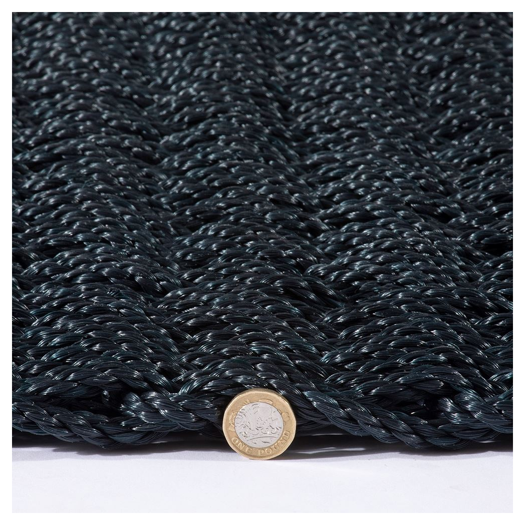 Didsbury Braided Doormat, 45 x 75cm – Navy
