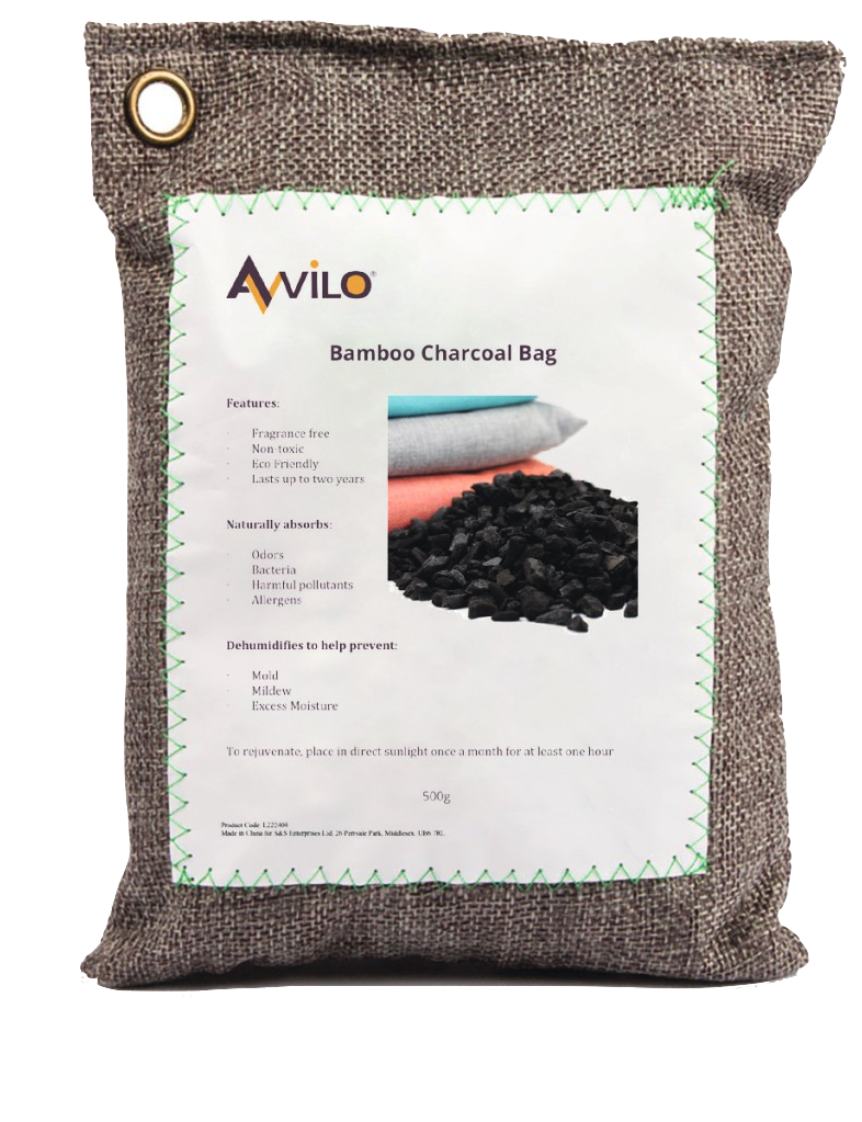 Bamboo Charcoal Air Purifying Bags, Set of 2 – Fragrance-Free Odour and Moisture Absorbers