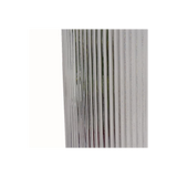 31cm Clear Ridged Glass Vase – Decorative Home Accent, Clear