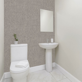 Arthouse Luxe Hessian Heavyweight Vinyl Wallpaper – Fabric Texture Paste the Wall, Mink