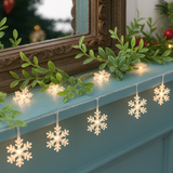 Avilo Snowflakes String Lights, Set of 20 – Versatile Christmas Fairy Lights for Home Decor