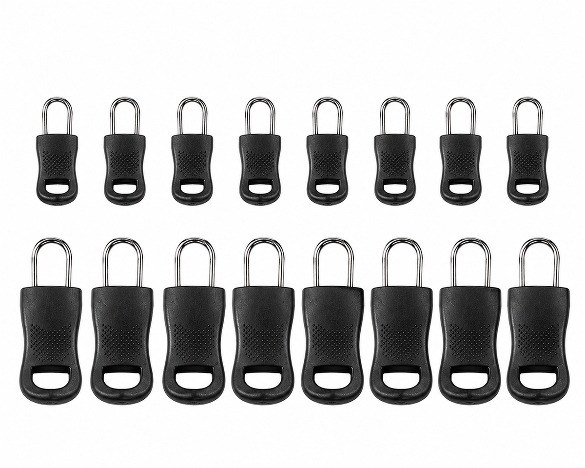 Avilo Zipper Mender Pack of 16 – Quick Zip Tab Repair for Bags, Jackets & Trousers