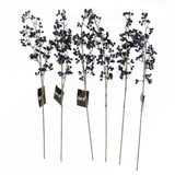 Artificial Blue Christmas Berry Spray, 70cm Single Wired Stem – Festive Display Foliage