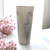 Cream Metal Umbrella Stand, 49cm – Sleek Umbrella Holder for Hallways, Entryways and Offices, Design Finish