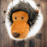 Plush Lion Head Wall Decoration – 3D Hanging Stuffed Ornament and Toy Gift for Kids' Rooms