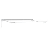 vidaXL Manual Retractable Patio Awning 500 x 300cm with Hand Crank – Aluminium Frame, Anthracite & White